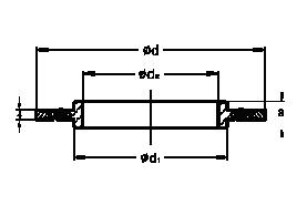 型橡胶密封圈及支架(中心环为不锈钢;外环为铝合金;0形圈为NBR/FPM)