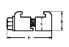 钩形螺栓(勾头为铝合金，螺栓为不锈钢)